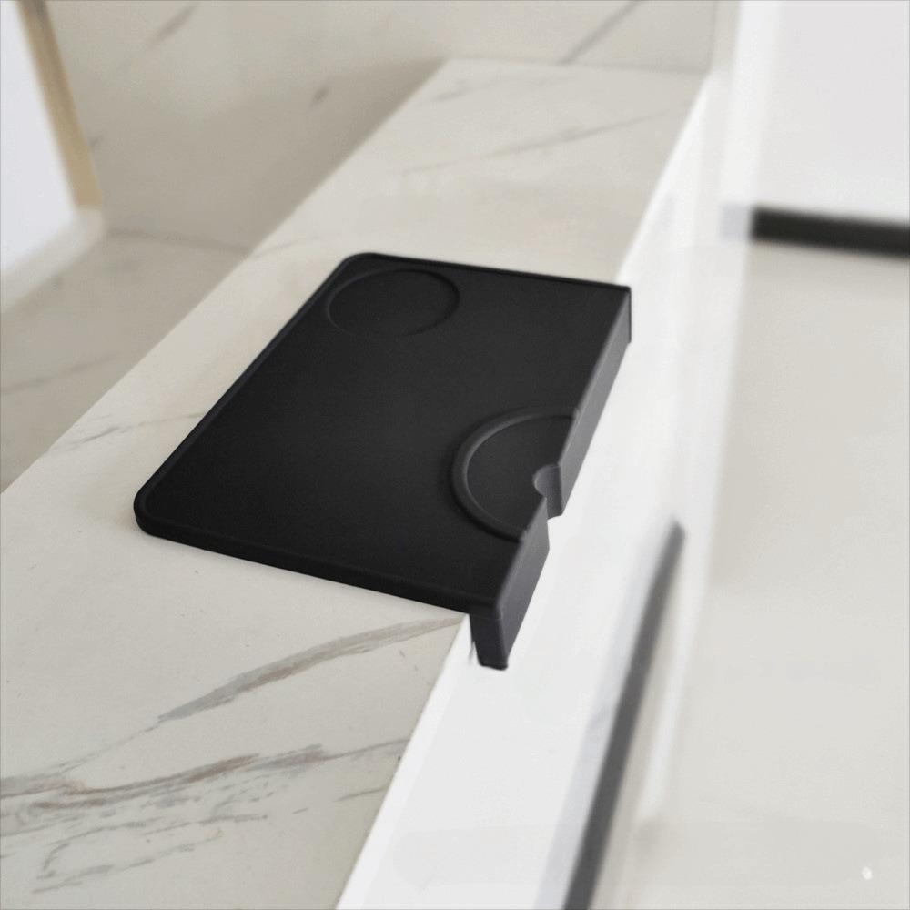 Corner Edge Silicone Coffee Tamper Mat Non-Slip Coffee Powder Press Pad Espresso Tamping Pad Cafe