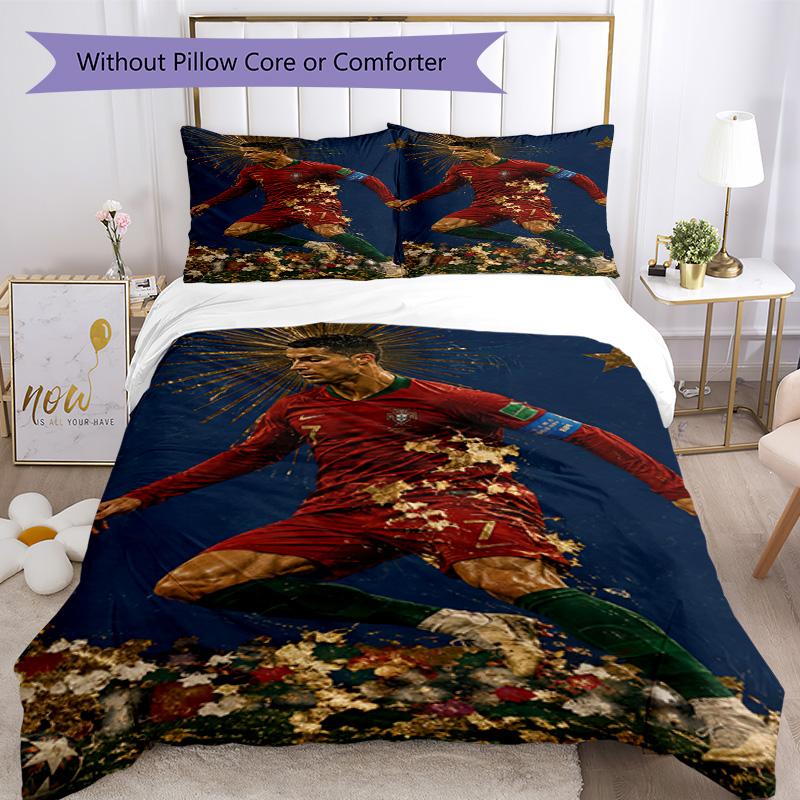Cristiano Ronaldo Bedding Set Breathable Duvet Cover With Pillowcases Home Decoration Birthday Gift