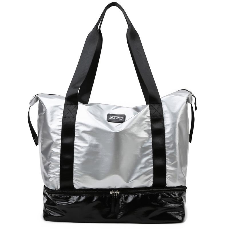 Дорожная сумка Портативная большая сумка Женская уличная дорожная сумка для сухого и влажного отделения для упражнений Фитнес-сумка