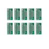 Simsiz modullar uchun 10 dona 1,27MM 2,0MM 2,54MM 8 pinli 3 qatorli 24 teshikli adapter plata