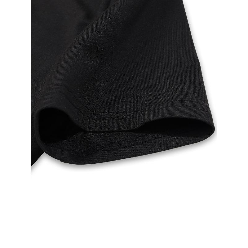 Европейские размеры VOID Черная Дыра Вихревой Узор Печать | Повседневная Универсальная Мужская Футболка, Удобная и Дышащая, Всесезонная, Круглый Вырез, Обычная Посадка