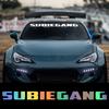 SUBIE GANG Автомобильная Наклейка на Лобовое Стекло Кузов JDM Для Subaru BRZ Impreza Crosstrek Forester WRX STI Виниловая Пленка Наклейки Авто Аксессуары