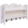 VidaXL Wall-mounted Coat Rack White 50x10x30 Cm Wood