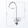 LANGZHIWEN 304 Stainless Steel Dual Handle Kitchen Drinking Water Faucet