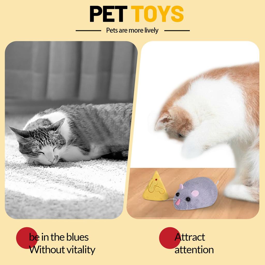 Remote Control Mouse Infrared Remote Control Simulation Animal Pet Toy