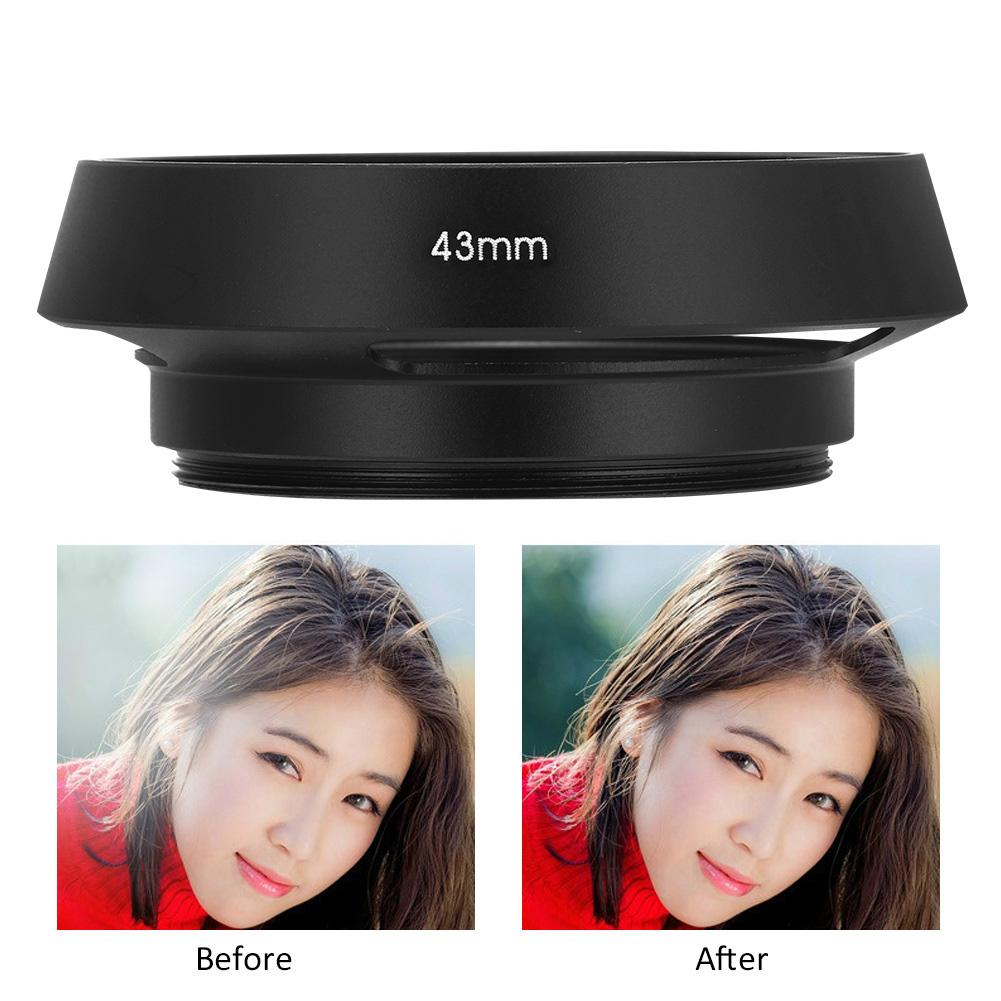 Универсальный алюминиевый сплав полый объектив камеры бленда солнцезащитный козырек протектор