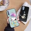 AN10 милый черный чехол Snoopy для iPhone 16 15 Plus 14 13 12 11 Pro 8 7 6S SE 5S X XR XS Max Realme C30 C33 C31 9I Huawei Y8P Y9 Sofe Cover