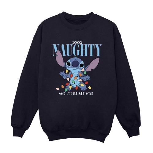 Disney Womens/Ladies Lilo & Stitch Naughty & Nice Sweatshirt