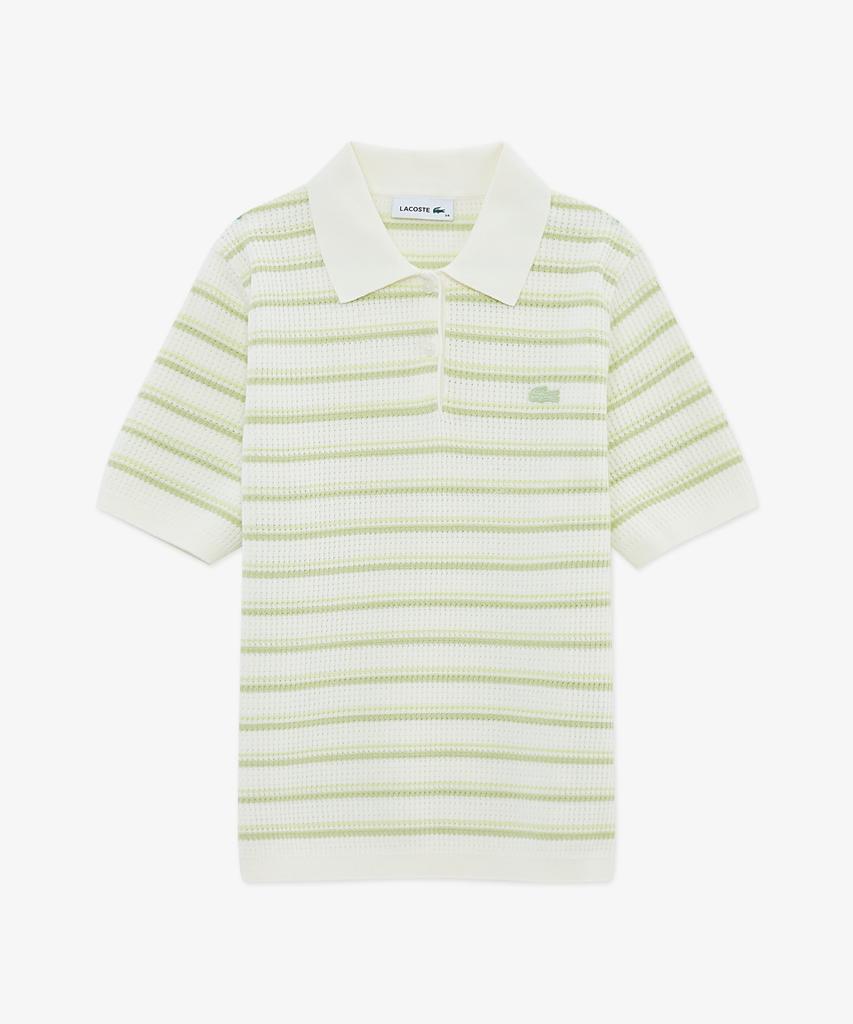 Женский поло-свитер в полоску Lacoste Pf710E-56G Uyb