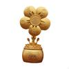 Windmill Cornucopia Statue Decorative Figurine Rotatable Desktop Ornament Sculpture for Desk Shelf