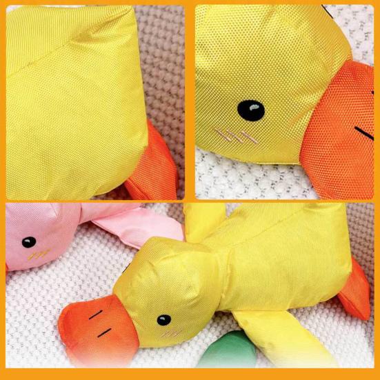 Игрушка для жевания утки для собак, снятие скуки и стресса, интерактивная игрушка для домашних животных из ткани Оксфорд, успокаивающая плюшевая игрушка для утки с пищалкой для щенков, товары для животных