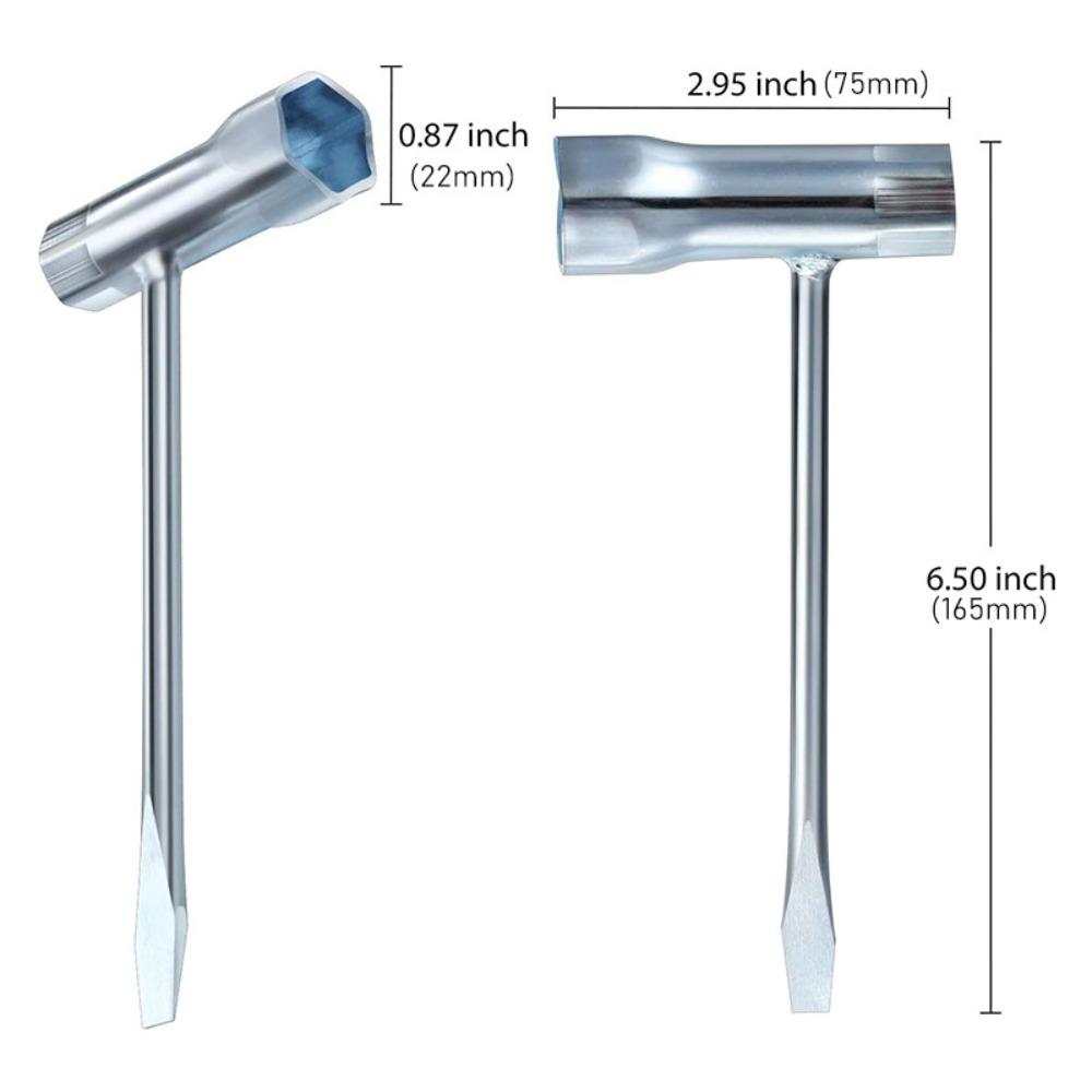 Mechanický klíč s dvojitou hlavou 13/19 mm Klíč na pilový řetěz Vysoce kvalitní klíč T Zahradní nářadí
