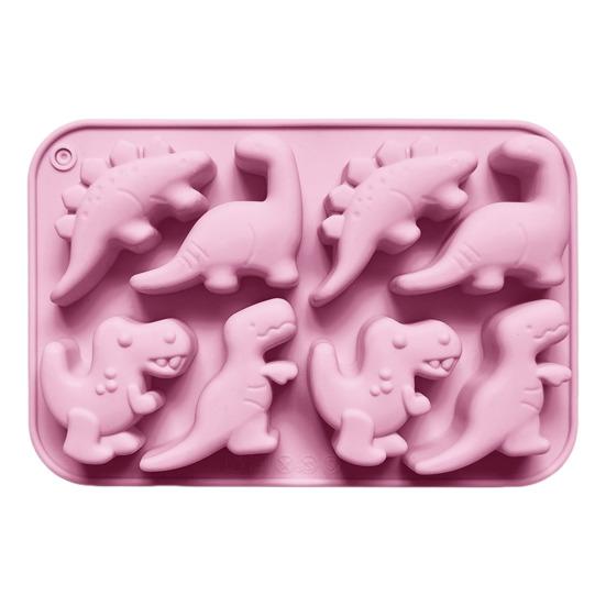 Dinosaur Silicone Mold Ice Cube Tray Flexible Fondant Chocolate Candy Mold Biscuit Cake Candle Soap Mold Easy Release Pastry DIY Tools