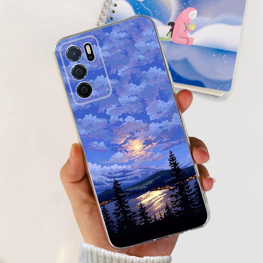 Чехол для Oppo A16 A16s Стильный окрашенный задний чехол Мягкий тонкий чехол для телефона для Oppo A16s OppoA16 s CPH2269 Coque Fundas Бампер Корпус