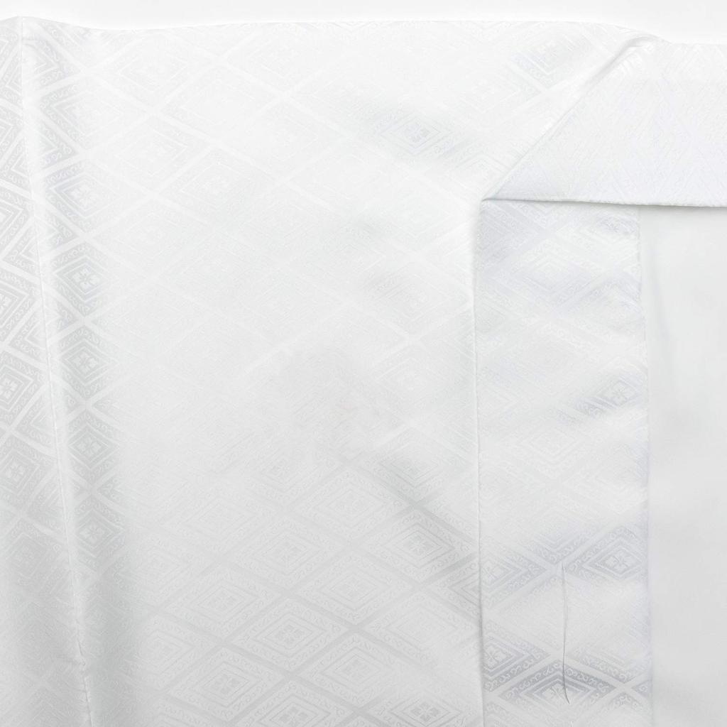 Кимоно, моющийся комплект из 2 предметов с гербом [KYOETSU], комплект, кимоно, (Длинное кимоно, хаори) Мужской (LL, Белый)