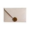 Hemp Envelope Letter Set Vintage Style Love Letter Chinese Style Cowhide Special Paper Invitation Postcard Lacquer Envelope 1PCS
