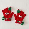 Christmas Party Gloves for Various Ages Soft Knitted Gloves Lovely Festival Theme Hand Gloves/Socks for Family Member