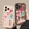 Чехол для телефона из мягкого ТПУ с принтом цветов и черепахи для iPhone Air 16e 17 16 15 14 Pro Max 13 12 Pro 15 16 14 Plus Противоударная силиконовая накладка