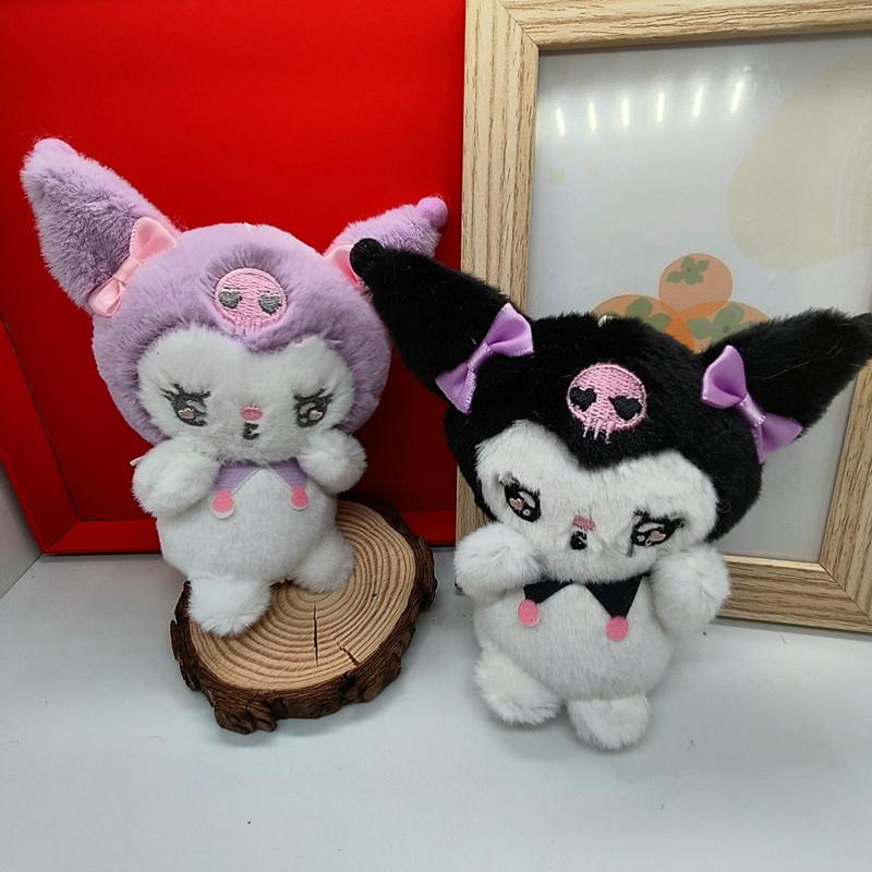 Очаровательный плюшевый брелок Sanrio, очень мягкий Cinnamoroll, Kuromi, Melody, подвеска для сумки