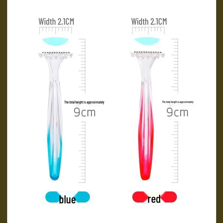 Japanese Unisex Mini Bikini Razor Set - Portable Hair Removal for Body and Private Parts (2-Pack)