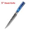 Damascus Stainless Steel Steak Knife Meat Cleaver Slicing Knife Dining Kitchen Knife Kitchen Cooking Tools