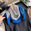 70cm Square Women's Scarf 1 PC Satin Bandanna Bag Scarf Head Band Fashion Print Hair Shawl Wrap Female Neckerchief Hijab