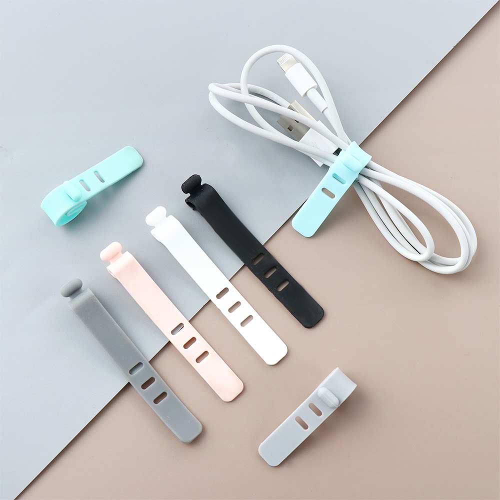 Офисные принадлежности Защитный чехол для кабеля для зарядки Органайзер для кабеля Держатель для кабеля Устройство для намотки кабеля Зажим для гарнитуры