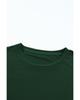 Azura Exchange Green Casual Plain Crew Neck Tee