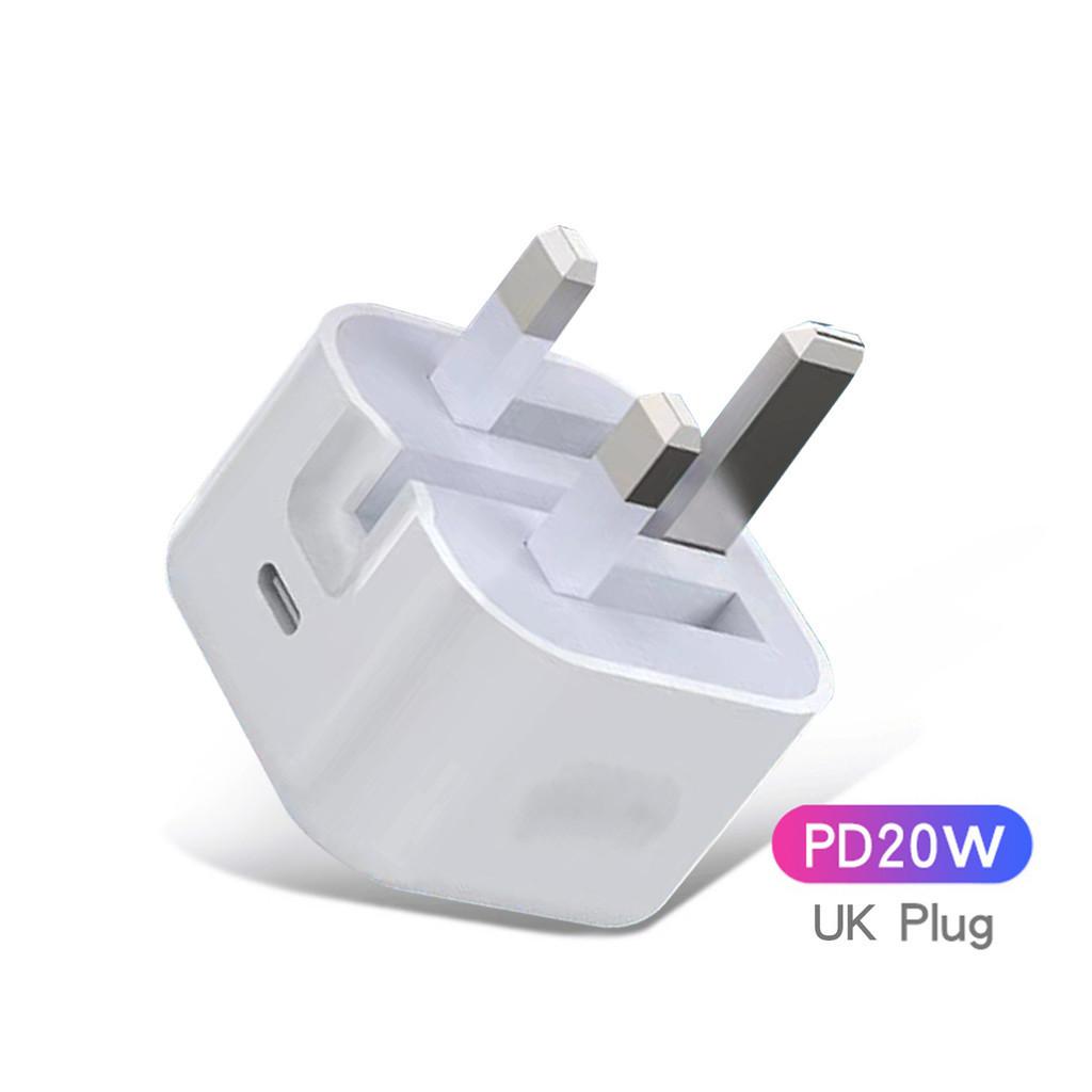 Быстрое зарядное устройство Apple 13 Pd20w EU/US/UK Белый Адаптер Сертифицировано CE Быстрая зарядка Интерфейс Type-C Выходная мощность 20 Вт