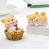 Миниатюрная фигурка собаки из смолы Мультяшный щенок Статуэтка Маленькая собачка Топпер для торта Украшение для сказочного сада Поделки своими руками День рождения Декор для дома