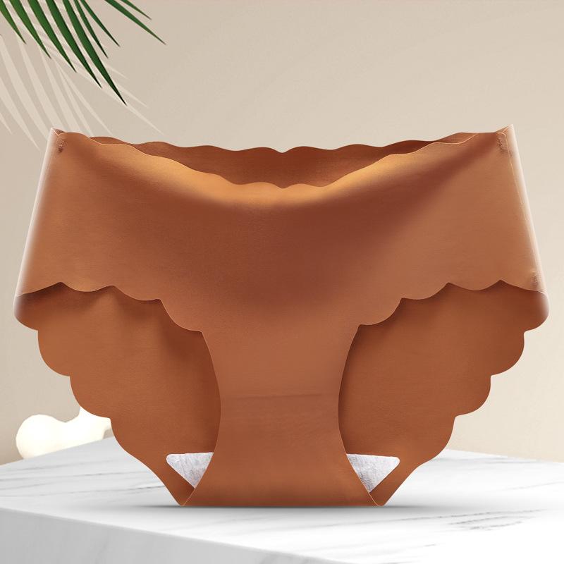 Ice Silk Panties Women's Cotton Triangle Pants Plus Size