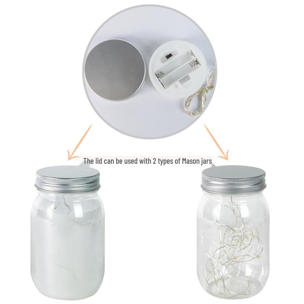 Solar Mason Jar LED String Lights with Custom World Cup Design