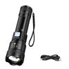 High Strong Power Led Flashlights Rechargeable Tactical Torch Safety Emergency Light for Outdoor Camping Fishing Working Zoom