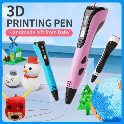 Ручка для 3D-печати с ПУ-сумкой для путешествий, ЖК-дисплей, экран 1,75 мм, PLA, DIY, рисунок, подарки на день рождения, Рождество, детская живопись, игрушки