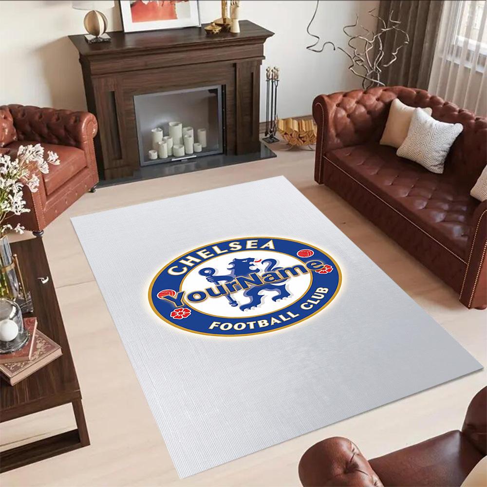 Chelsea Customizable Name Floor Mat Design for Dining Room Kitchen Bedrooms Outdoor Antislip Carpet Decorate Offices Best for Christmas