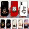 Люблю кофе Чехол Для Samsung S21,S20,S10,Plus,S9,S22,S25,Ultra,S24,S23,FE,Lite,Мягкий Силикон Черный