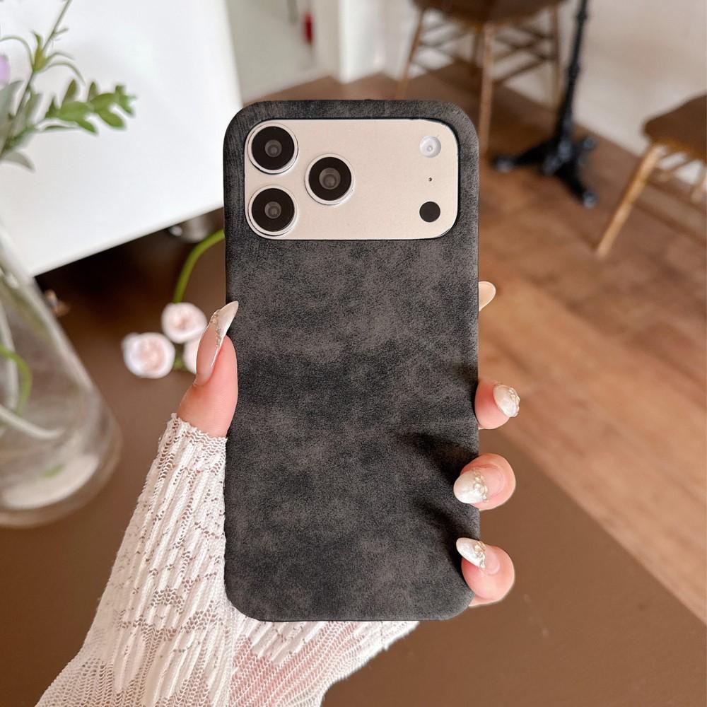 Ретро Чехол из овчины Для Для Iphone 17 Air 16 1 14 13 12 11 Pro Max Plus Бизнес Матовый Противоударный Безрамочный Охлаждающий Чехол