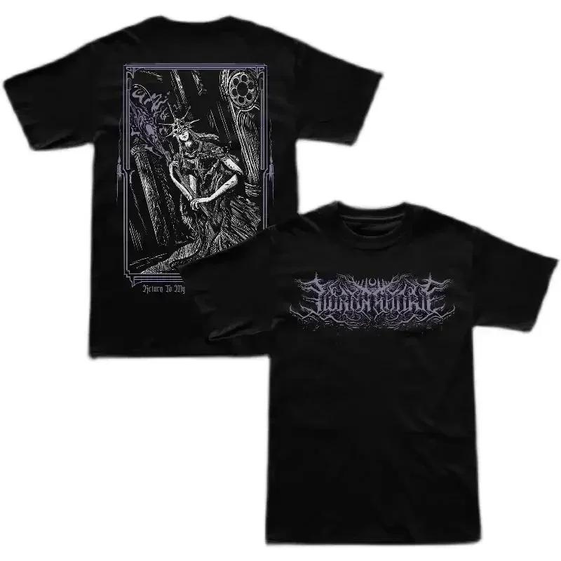 Летняя Готическая Хип-Хоп Рок Принт Футболка Мужская с Коротким Рукавом Харадзюку Уличная Мода Футболка Женские Футболки Топы