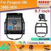 9,7-дюймовый вертикальный экран Tesla Android автомобильное радио для Peugeot 206 2000-2016 GPS-навигация Carplay мультимедийный плеер 2din