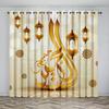 Ramdan 2024 Decoration Print Short Curtains Kitchen Half Window Living Room Bedroom Curtains Panels Drapes Custom