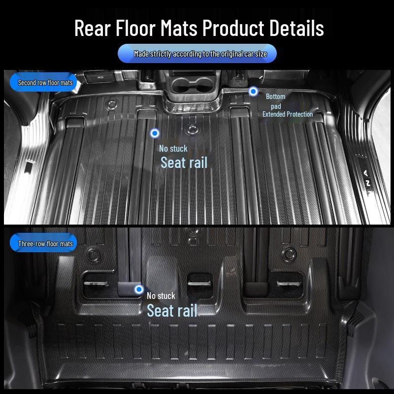 Экологичные напольные коврики из ТПЭ для Toyota Sienna и Grand Highlander 21-26, Аксессуары для интерьера коммерческих автомобилей