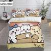 3D-принт с рисунком CHIIKAWA, пододеяльник для дома, 100% полиэстер, для взрослых и детей, для детской спальни, комплект постельного белья в стиле аниме, домашний текстиль