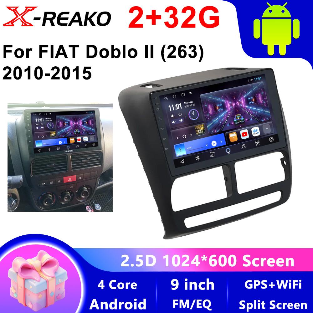Android 13 Car Radio GPS Navigation For FIAT Doblo Opel Combo Tour 2010 2011 2012 - 2015 2018 Stereo Video Player Carplay Auto