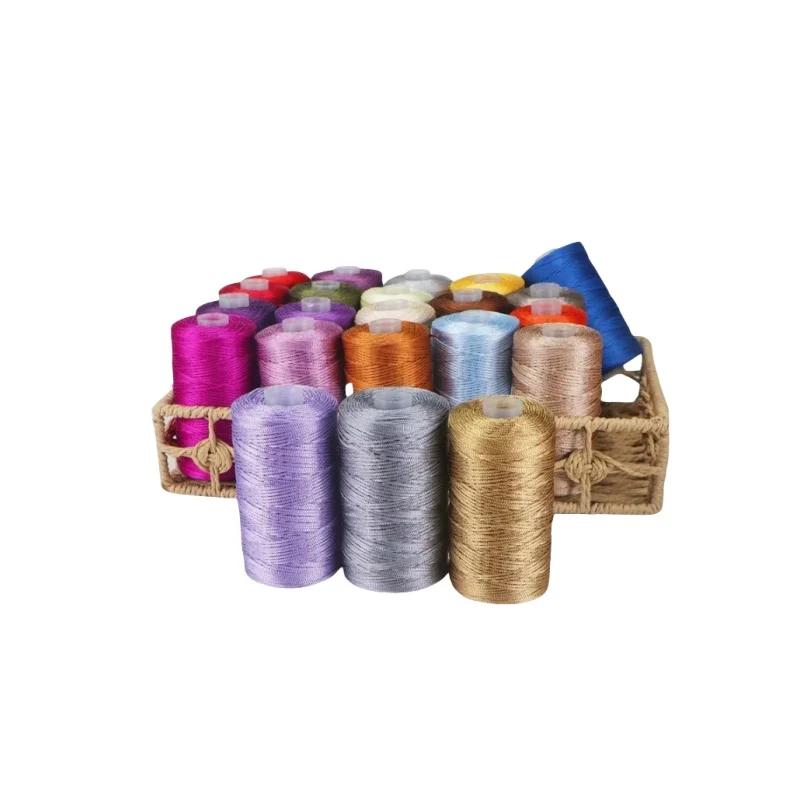 100 г Новая летняя пряжа для вязания крючком 1,5 мм шнур тонкая ледяная хлопковая нить для ручного вязания сумки шляпы обуви пряжа хило