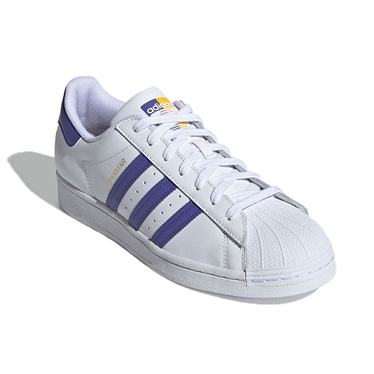 Adidas Superstar Lakers Unisex Sneakers White Footwear-White Purple FX5529