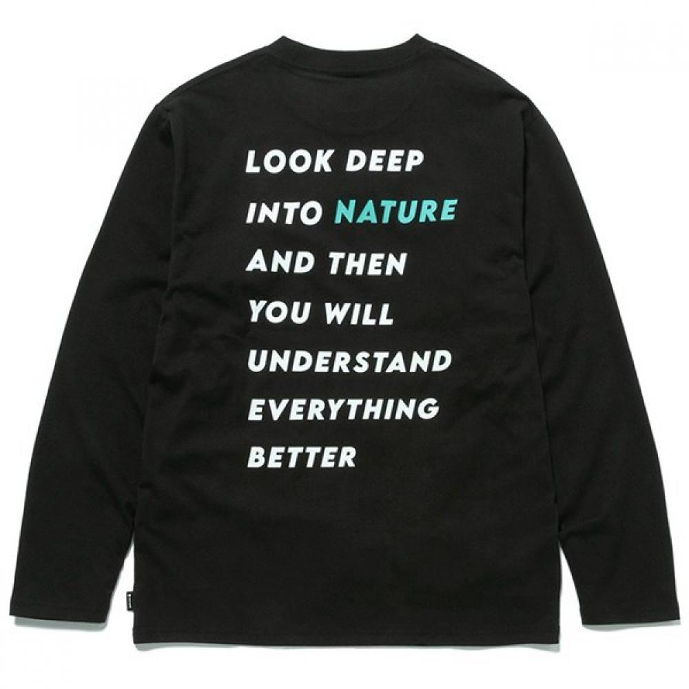 Футболка с длинным рукавом Snow Peak Think Twice Футболка с длинным рукавом Think Twice TS 24au10602bk Черный S [крой для улицы, шитье для мужчин]