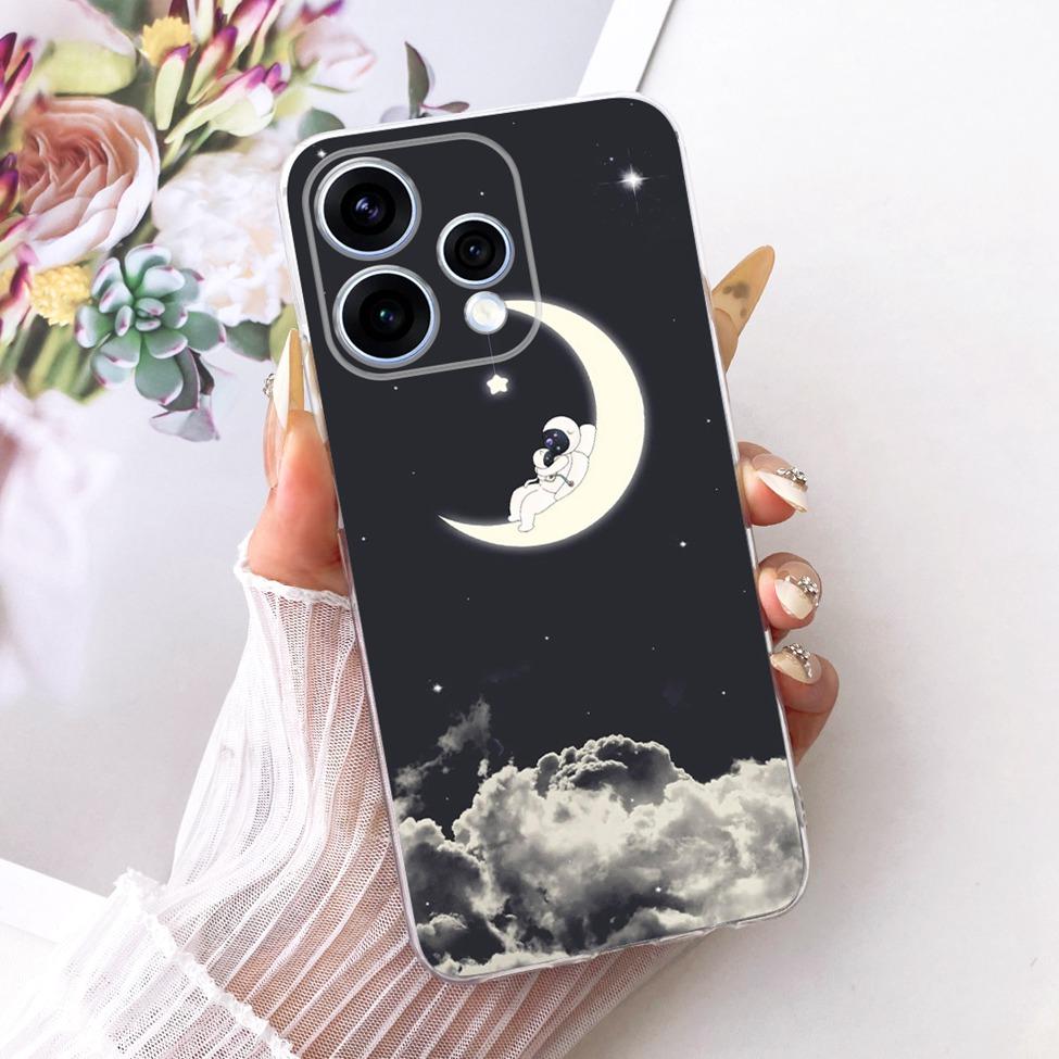 Transparent For Oppo Reno15 Cover Luxury Cute Cat Fashion Butterfly Cool Painted Bumper Casing For Oppo Reno15 5G CPH2825 Case