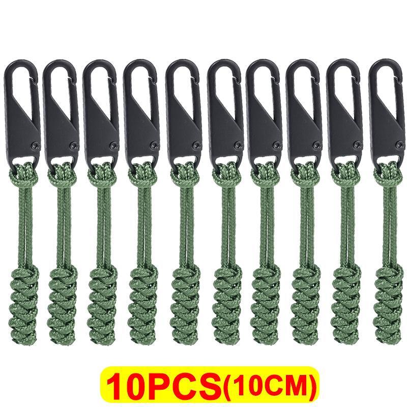 Универсальная металлическая застежка-молния для уличной сумки, застежка-молния для зонтика, плетеная веревка, сменная застежка-молния для самостоятельного шитья, набор для ремонта