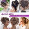 Synthetic Hair Bun Chignon Messy Curly Hair Band Elastic Scrunchy False Hair Pieces For Women Hairpins Black Brown