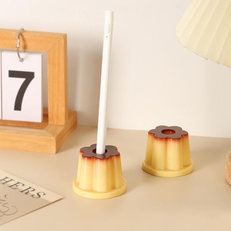 1 шт. Милый многофункциональный держатель для ручек/карандашей в форме пудинга-желе для студентов, подходит как подставка для кистей для макияжа/зубных щеток